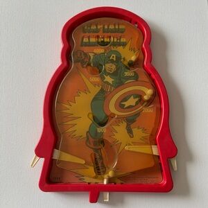 Vintage Captain America Handheld Pinball Game